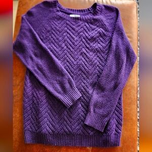 Sonoma Purple Chunky Sweater